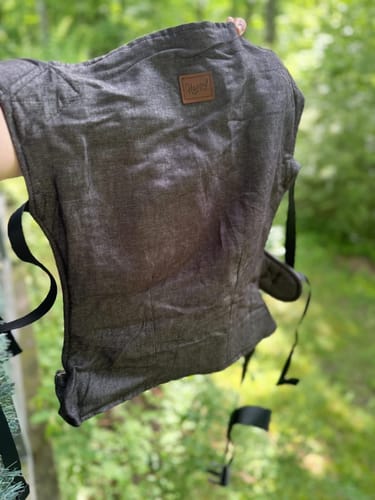 Customer photo review of Happy Baby Original Baby Carrier Graphite