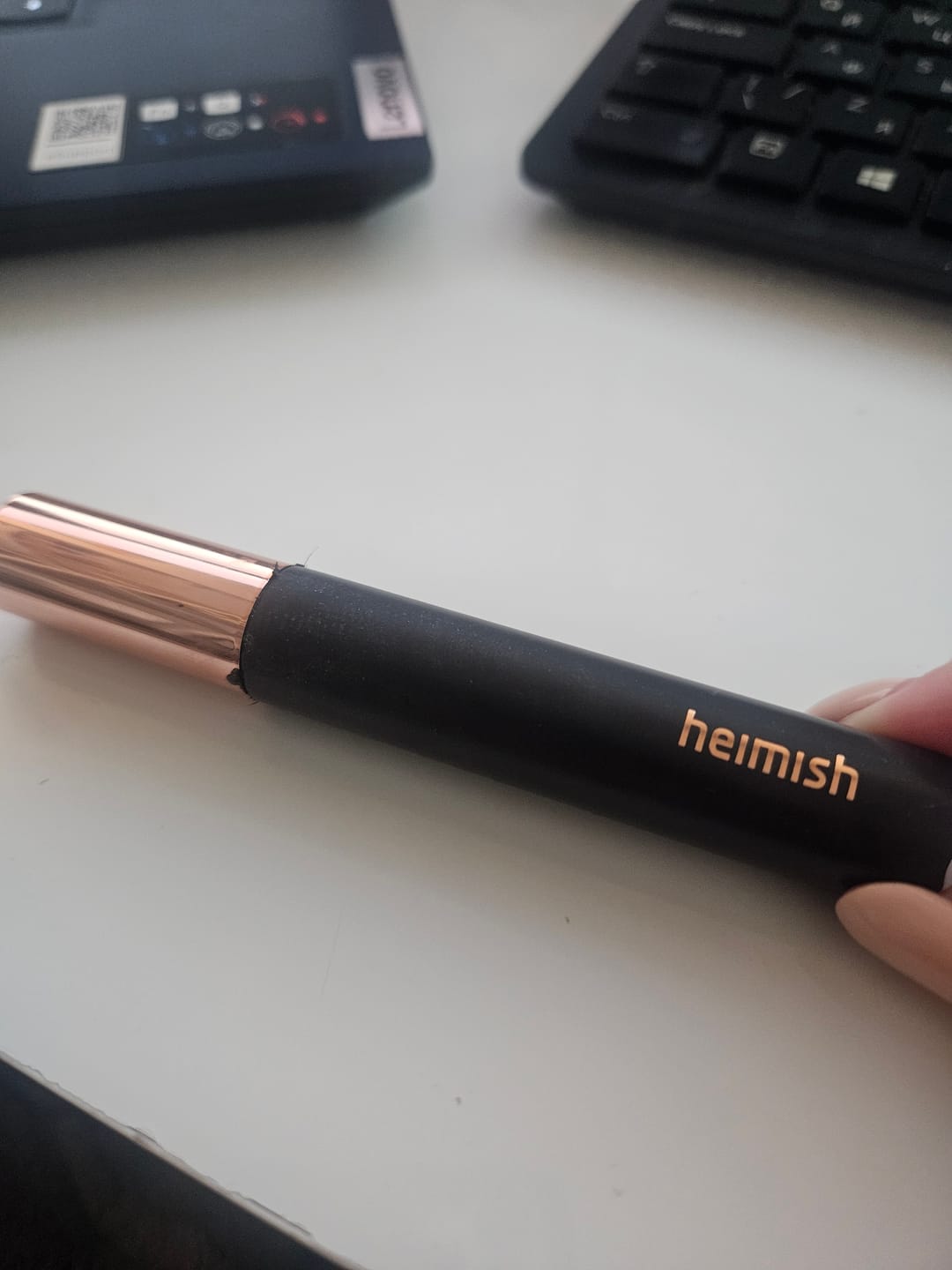 Customer photo review of Pagarinoša skropstu tuša Heimish Dailism Smudge Stop Mascara