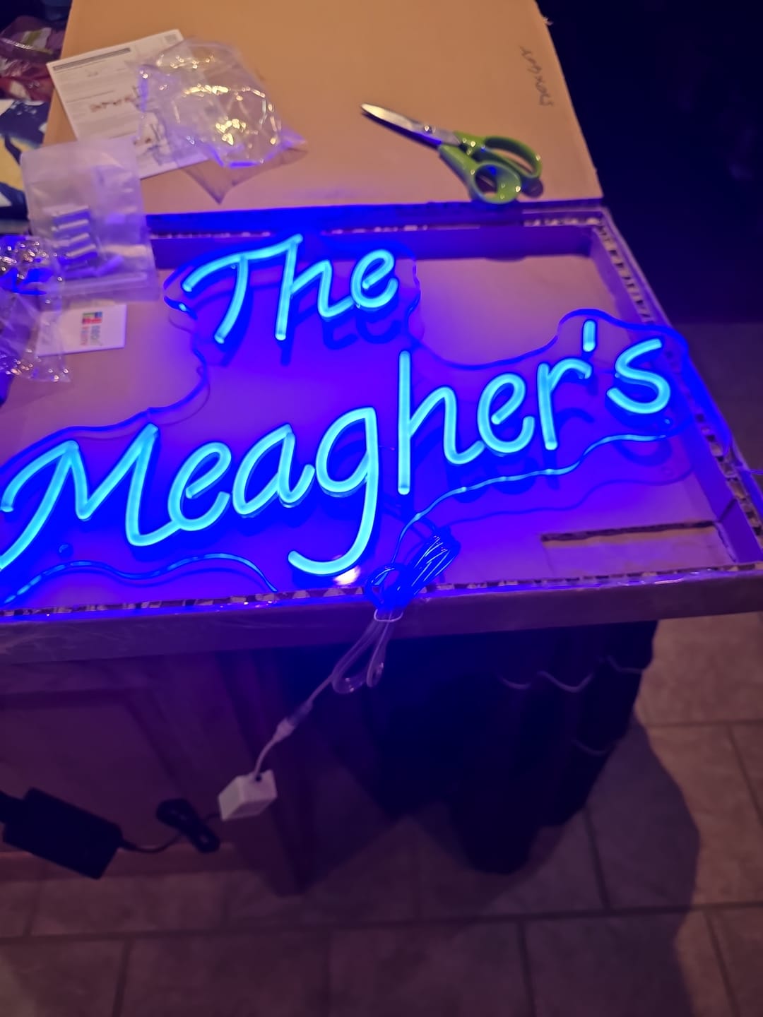 Customer photo review of Custom neon online