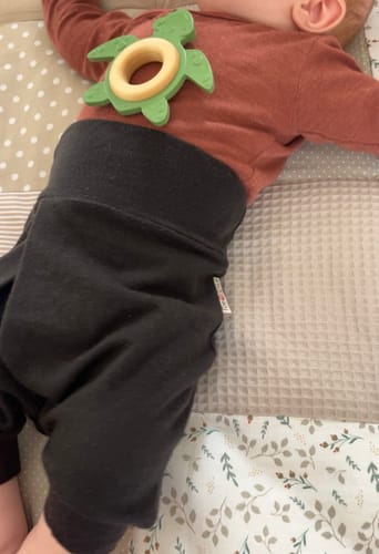 Customer photo review of Upcycling Merino Kurze Mitwachshose Espresso