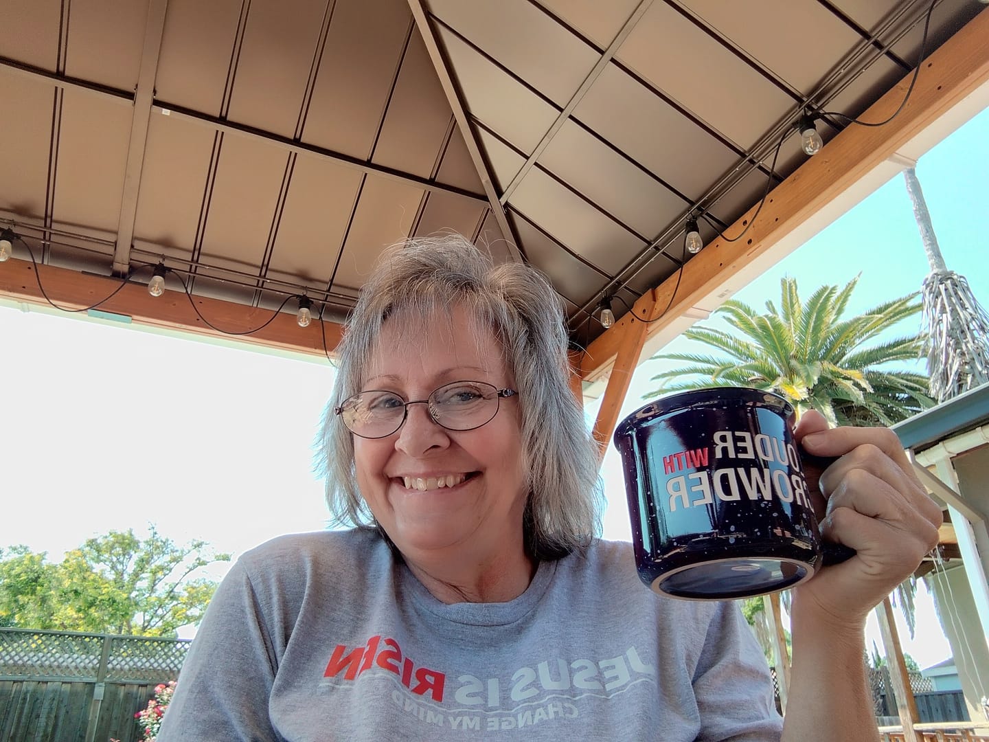 Customer photo review of Jesus Is Risen T-Shirt