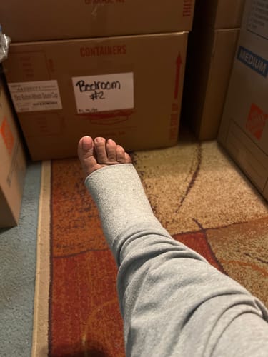 Customer photo review of Premium Anti-Fatigue Bamboo Footsleeves