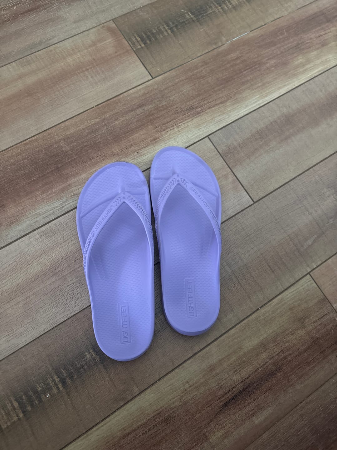 Customer photo review of Lavender - Arch Support Thongs