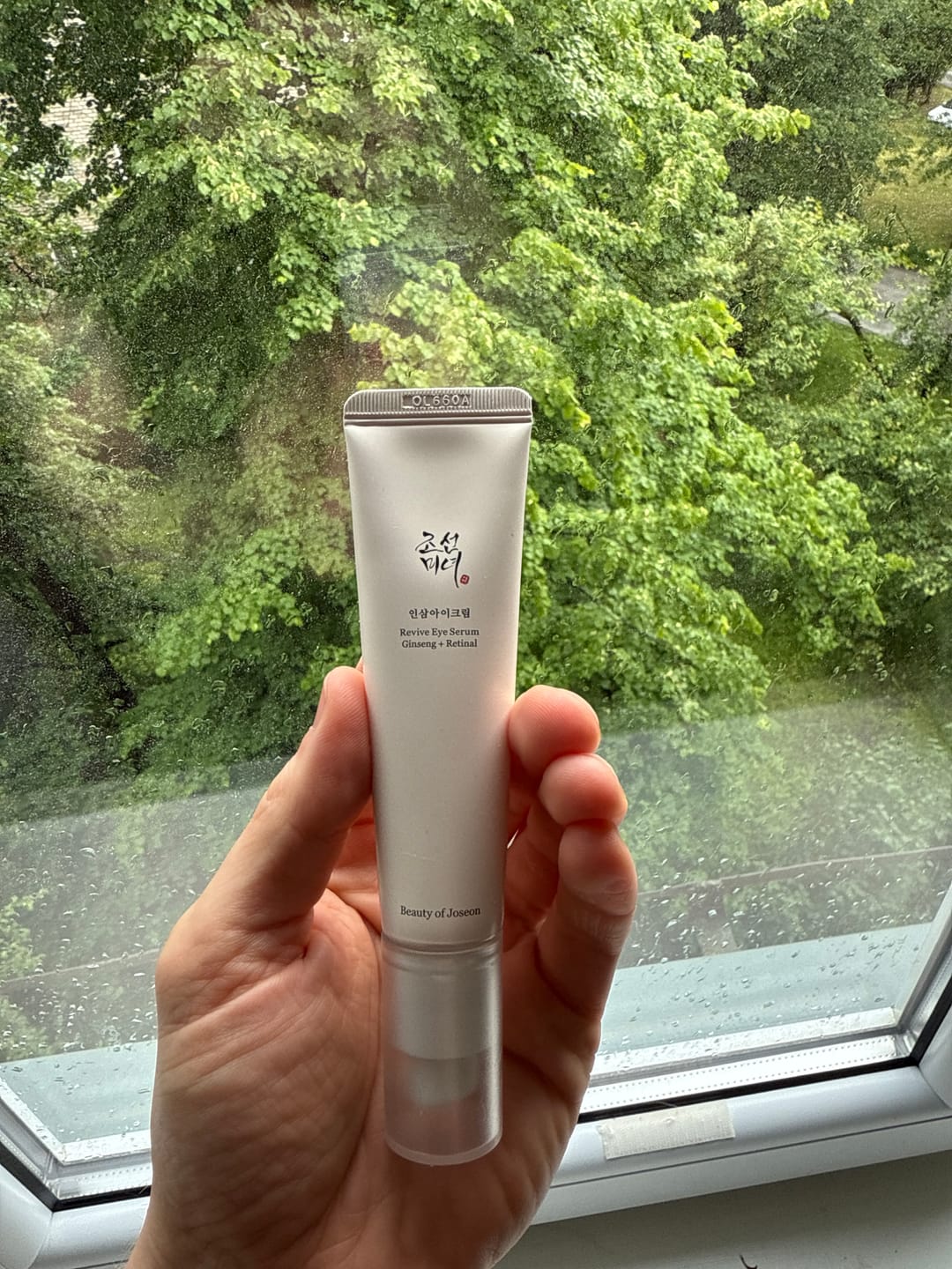 Customer photo review of Krēms ādai ap acīm ar žeņšeņu un retinālu Beauty Of Joseon Revive Eye Serum Ginseng + Retinal