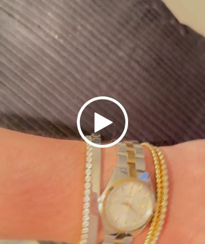 Customer video review of Luxe Tennis Bracelet