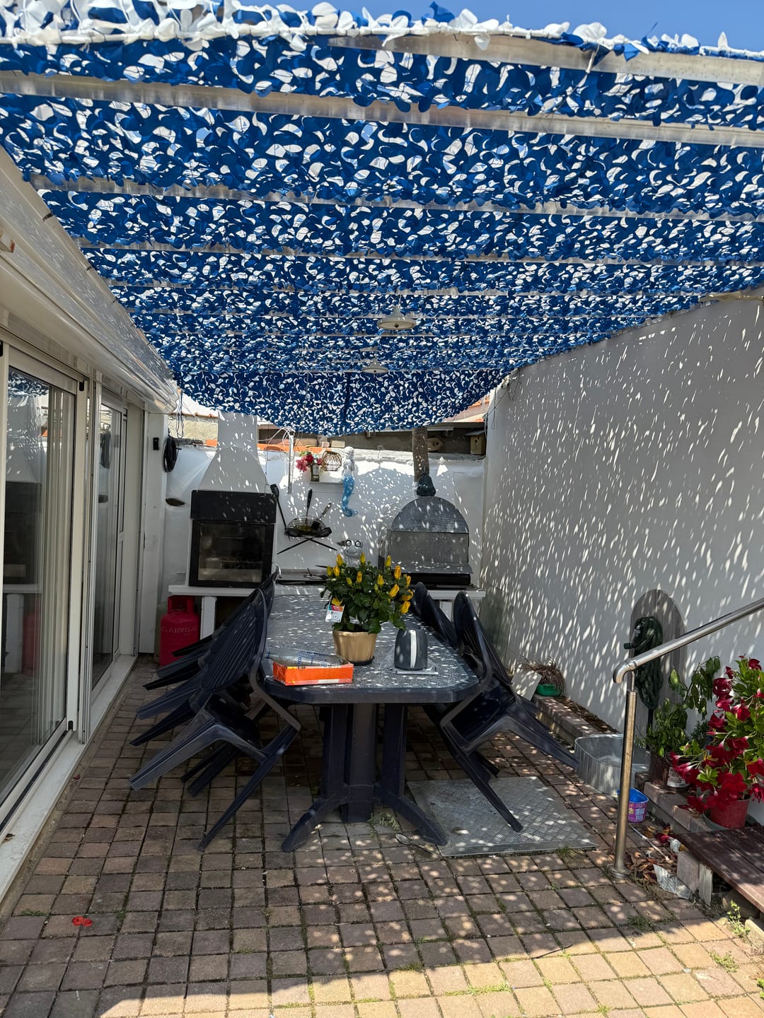 Customer photo review of Filet de camouflage renforcé bleu
