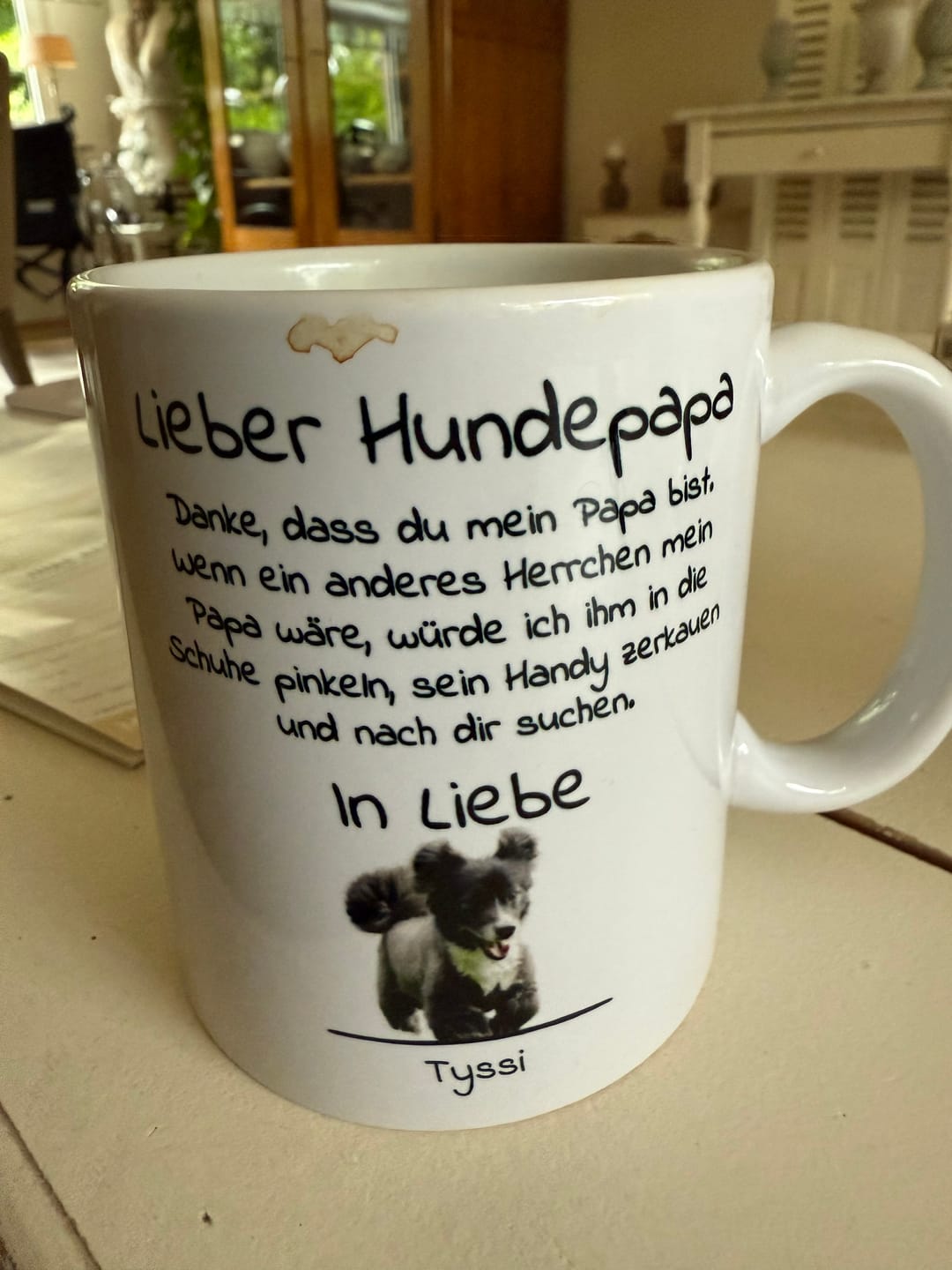Customer photo review of Lieber Hundepapa - Individuelle Tasse