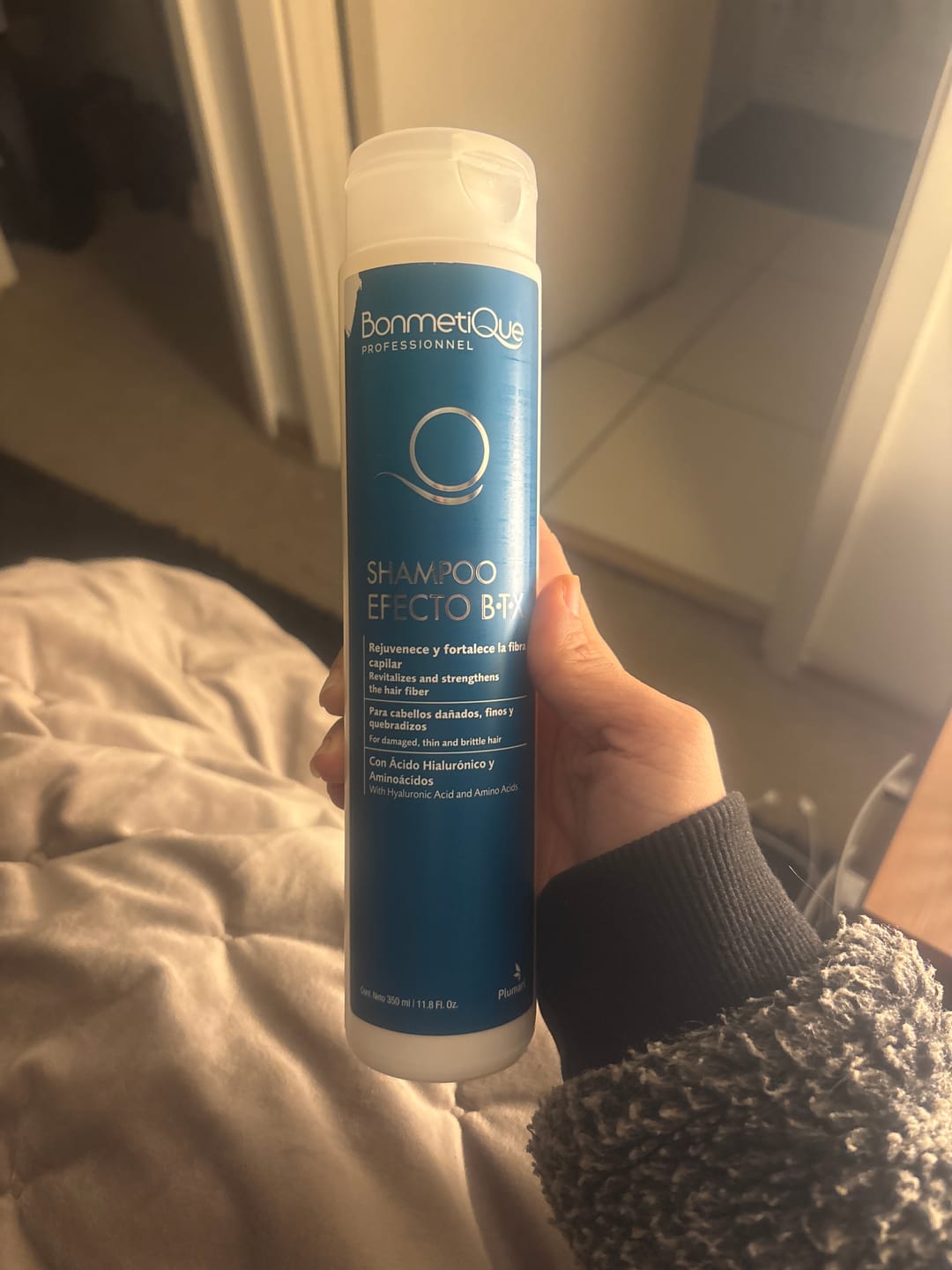 Customer photo review of Shampoo Efecto Botox Ácido Hialurónico 350ml Bonmetique