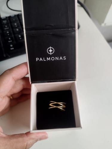 Customer photo review of Twist Cross Ring