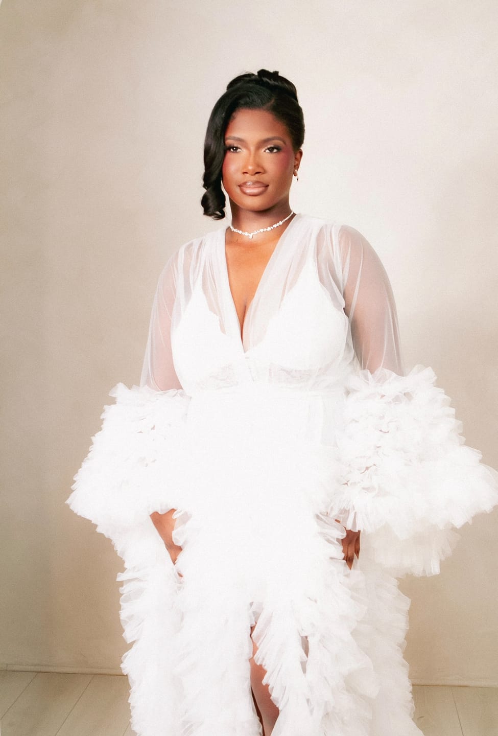Customer photo review of LAYLA BRIDAL ROBE