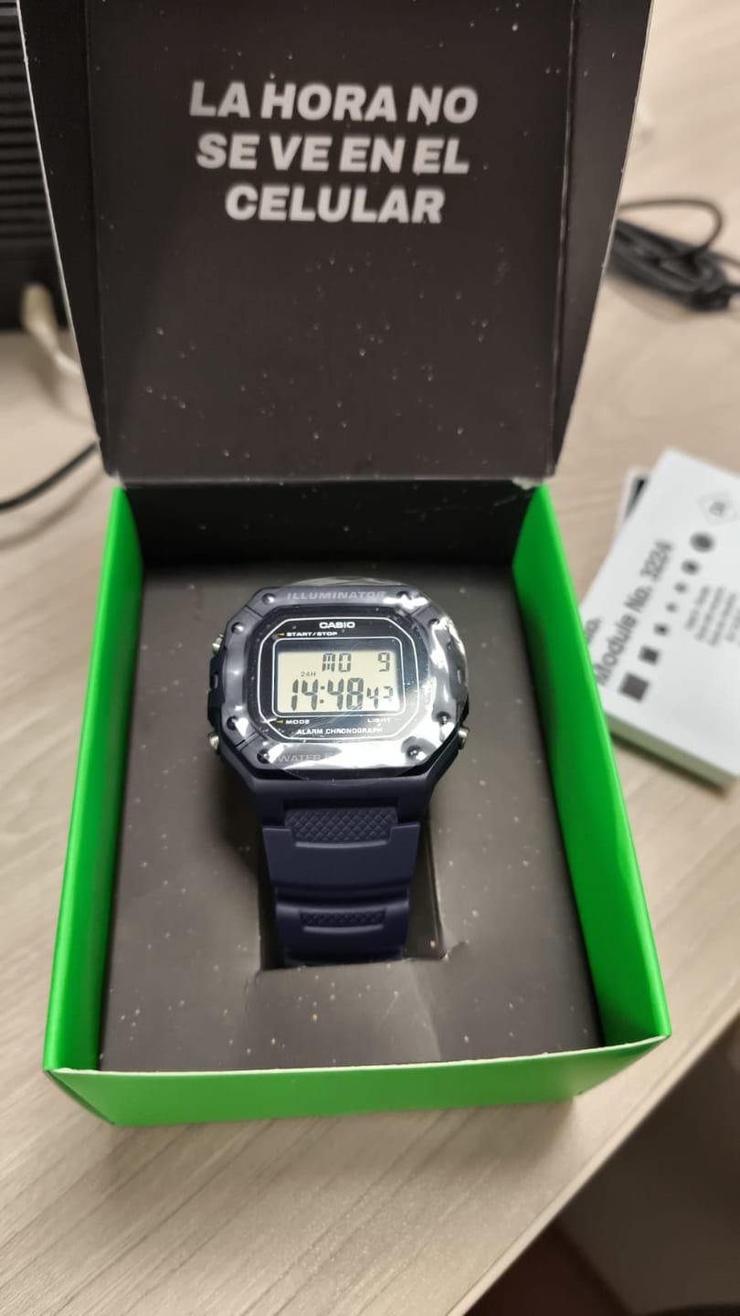 Customer photo review of Reloj Casio Vintage W-218H-2AVDF Azul