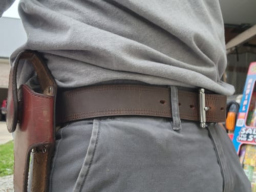 Customer photo review of Wyoming Bison Belt - 1.5"