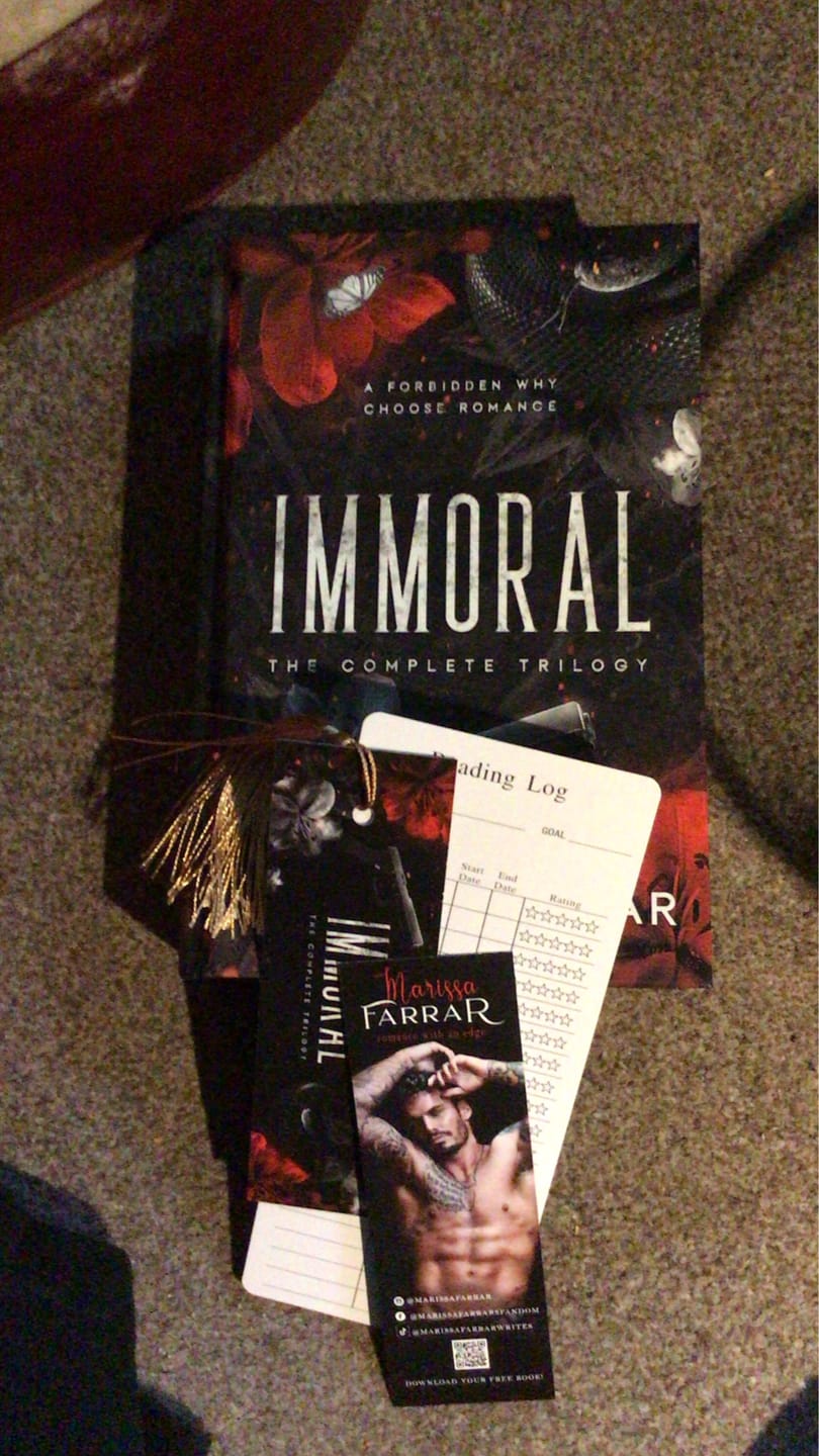 Customer photo review of Immoral: The Complete Omnibus - Special Edition Hardback with Printed Edges: Dints and Scratches