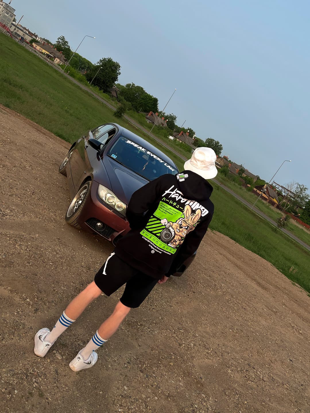 Customer photo review of Turbo Bunny Hoodie - Black