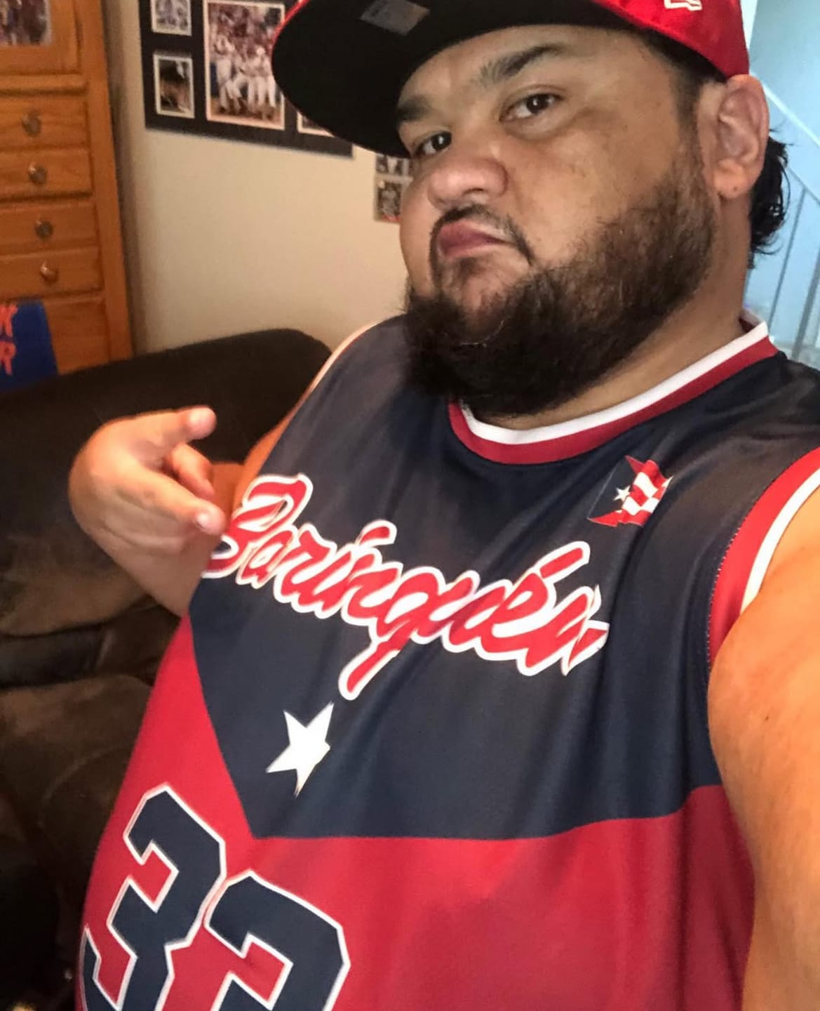 Customer photo review of Puerto Rico Custom Basketball Jersey