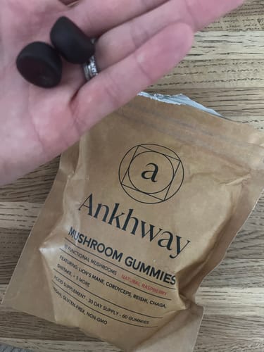 Customer photo review of 2-Month Mushroom Gummies