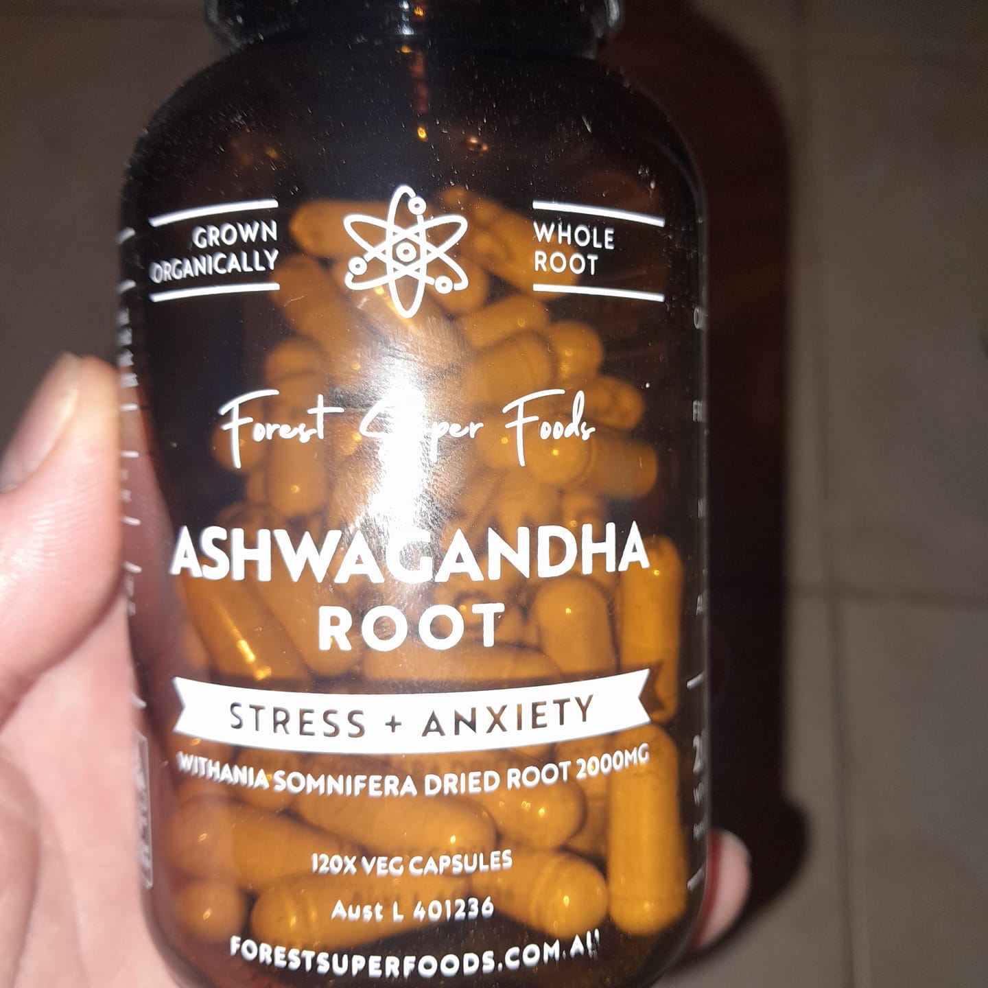 Customer photo review of Organic Ashwagandha Capsules