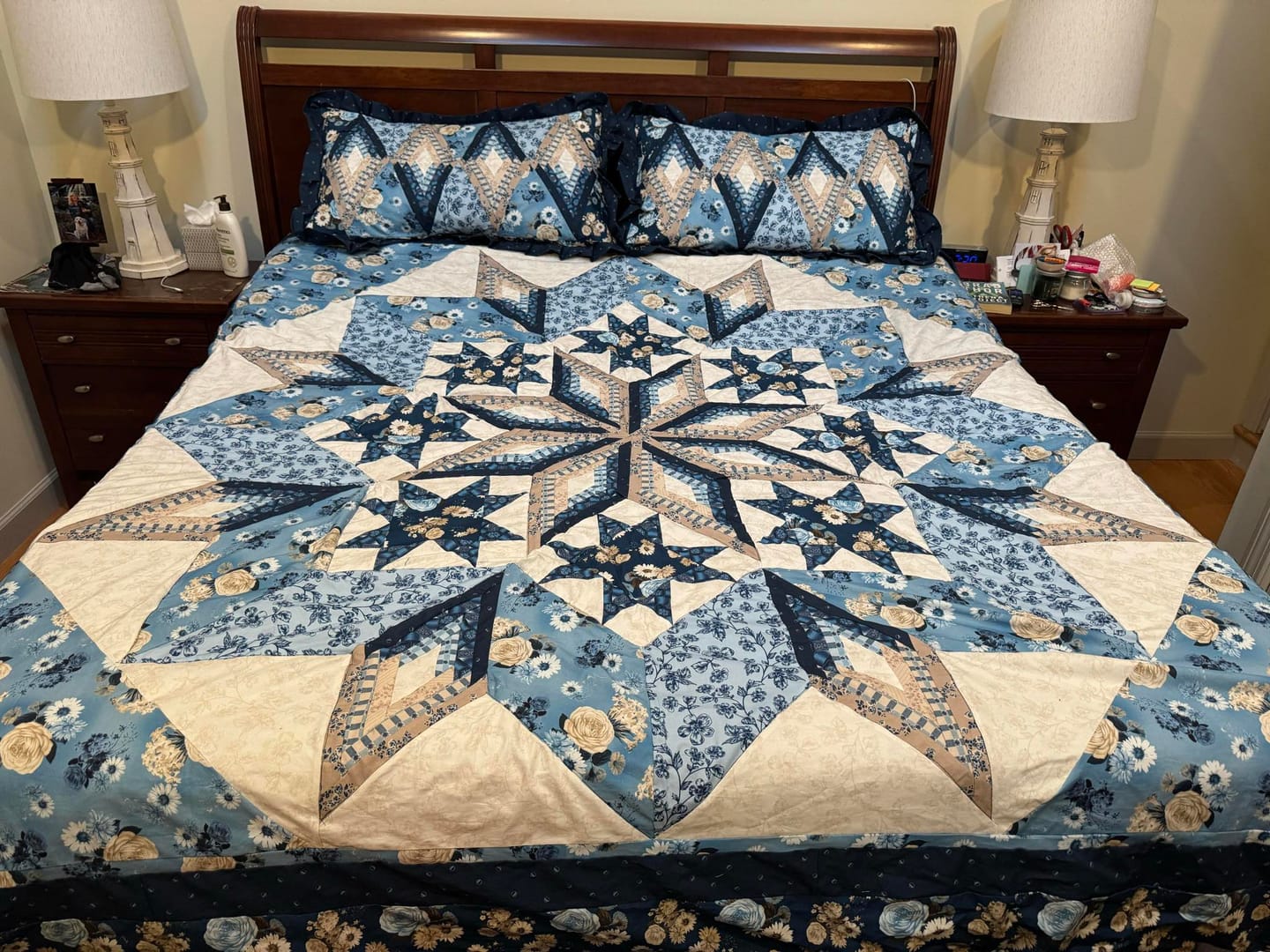 Customer photo review of Ferris Wheel - Quilt Kit - Bellflower (94" x 94")