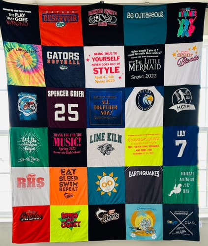 Customer photo review of Classic T-Shirt Blanket