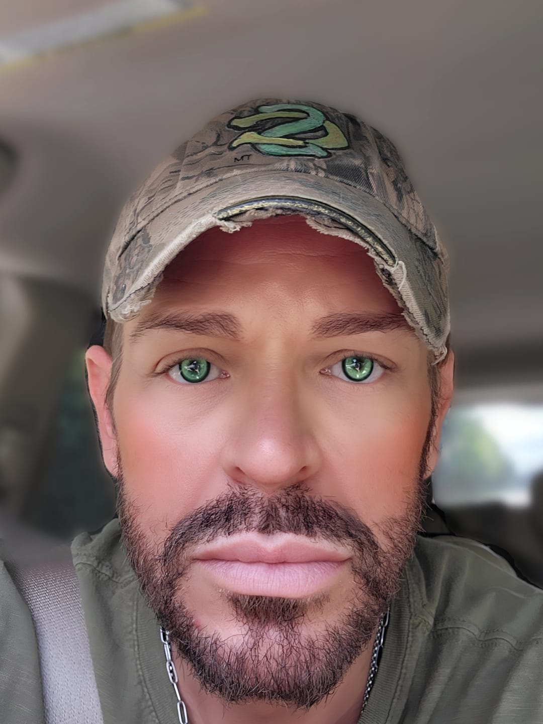 Customer photo review of Cosplay KOI Green Colored Contact Lenses