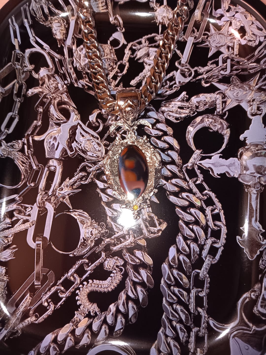 Customer photo review of MIRROR PENDANT