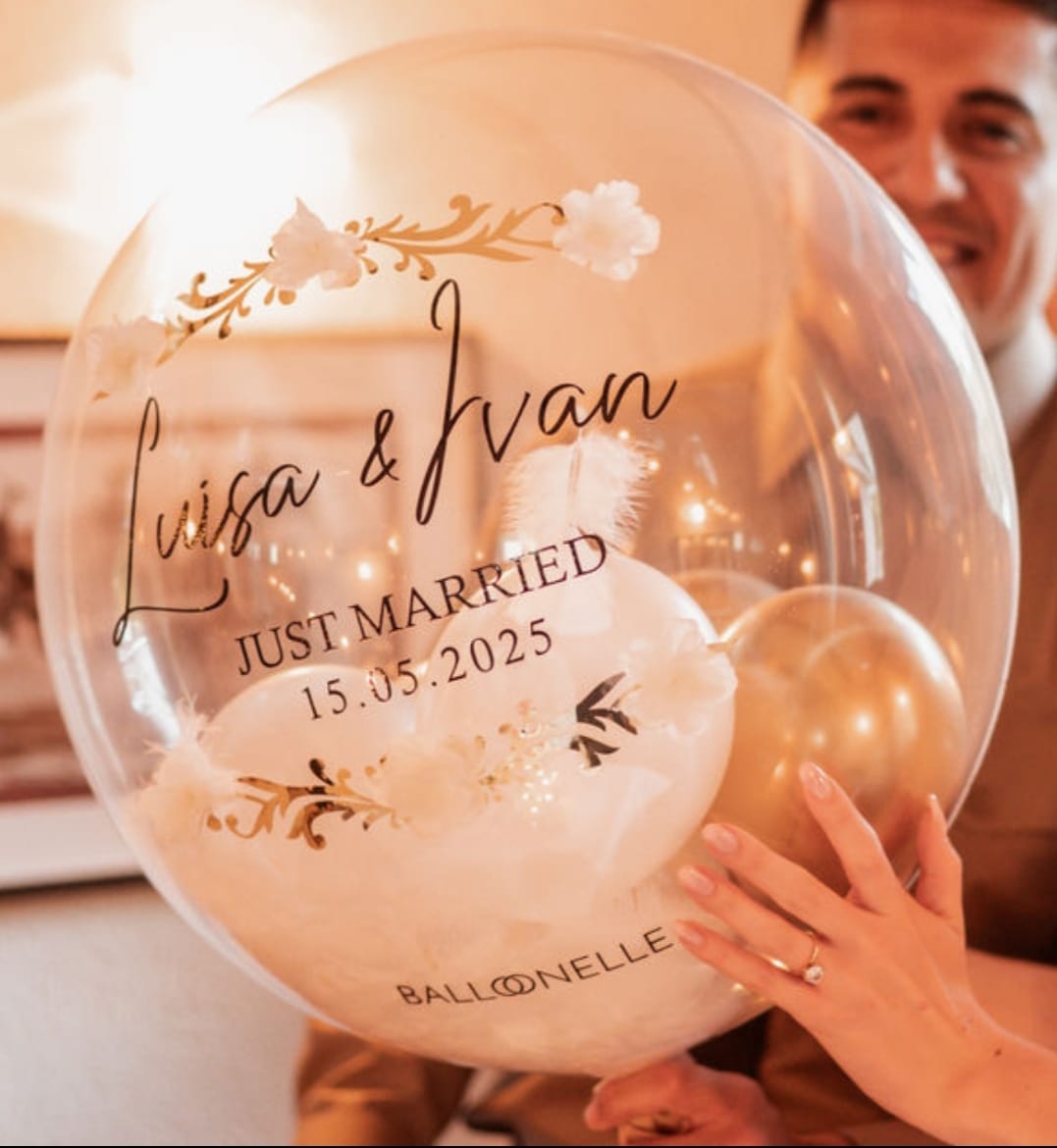 Customer photo review of Wedding Blossom Designer Ballon