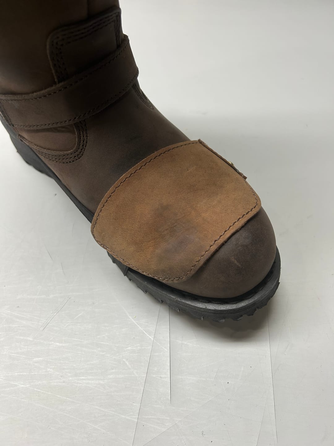 Customer photo review of shoe protector slip on
