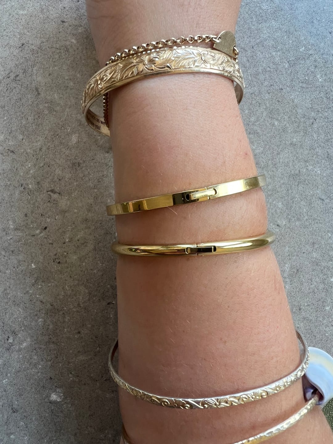Customer photo review of Classic Flat Bangle