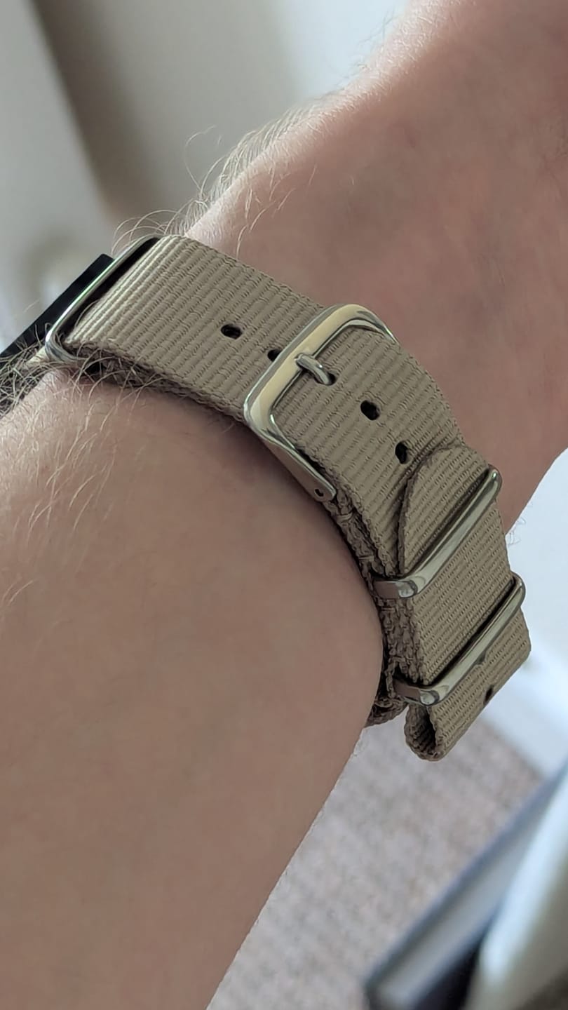Customer photo review of Classic Military Style Strap for G-Shock Watch