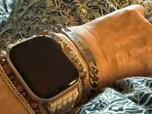 Customer photo review of Sweet Jasper Apple Watch Strap