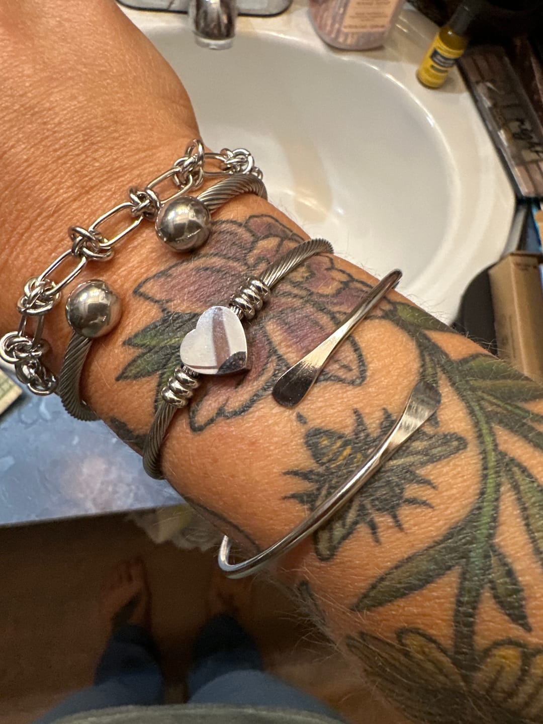 Customer photo review of Carissa Bracelet Stack