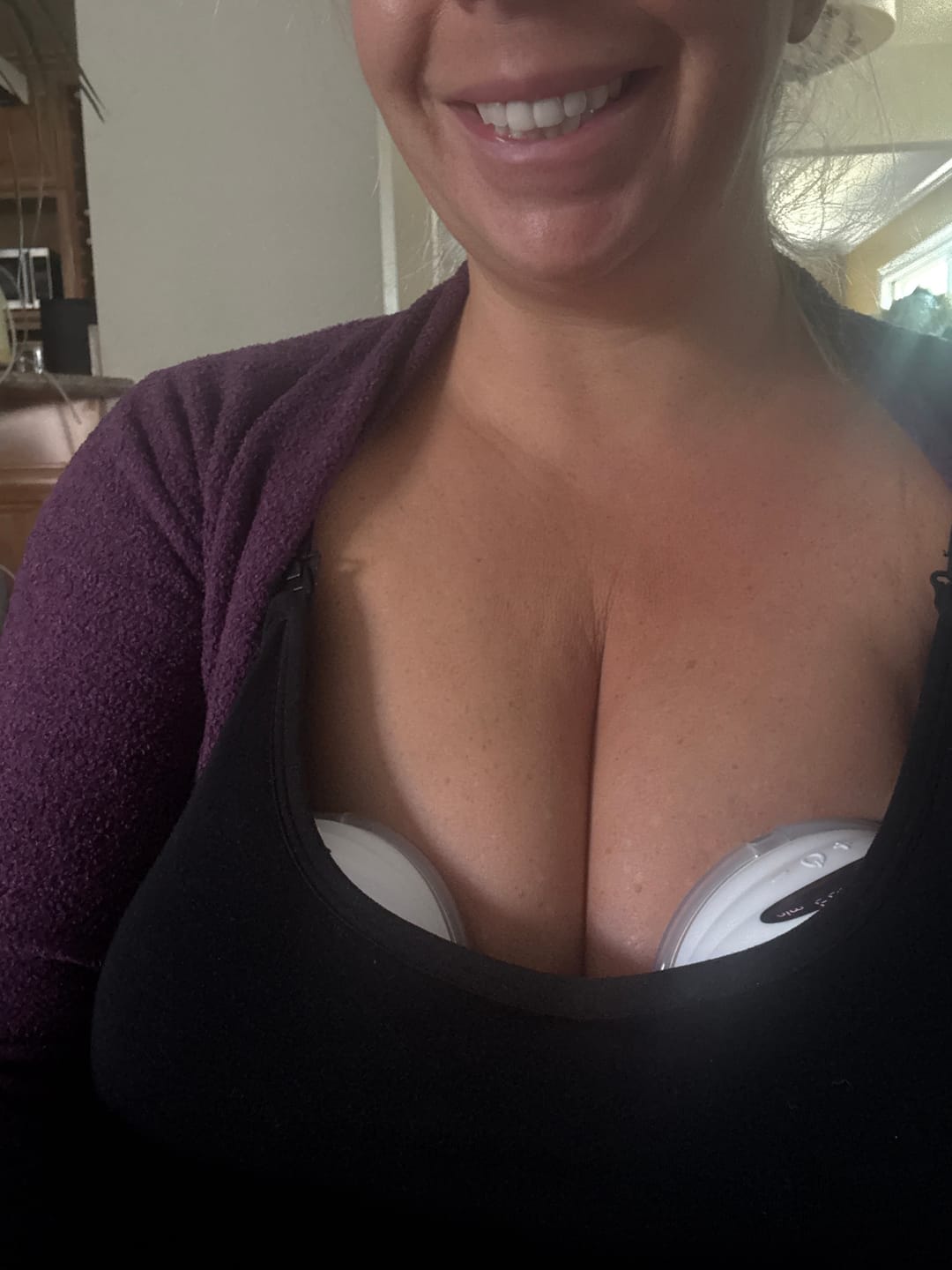 Customer photo review of The Luna© Wearable Breast Pump
