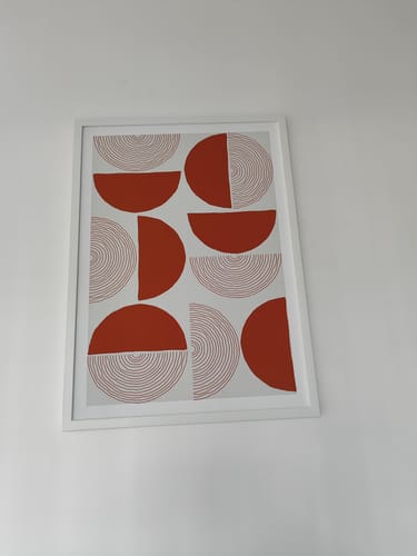 Customer photo review of Passage - Terracotta Abstract Painting