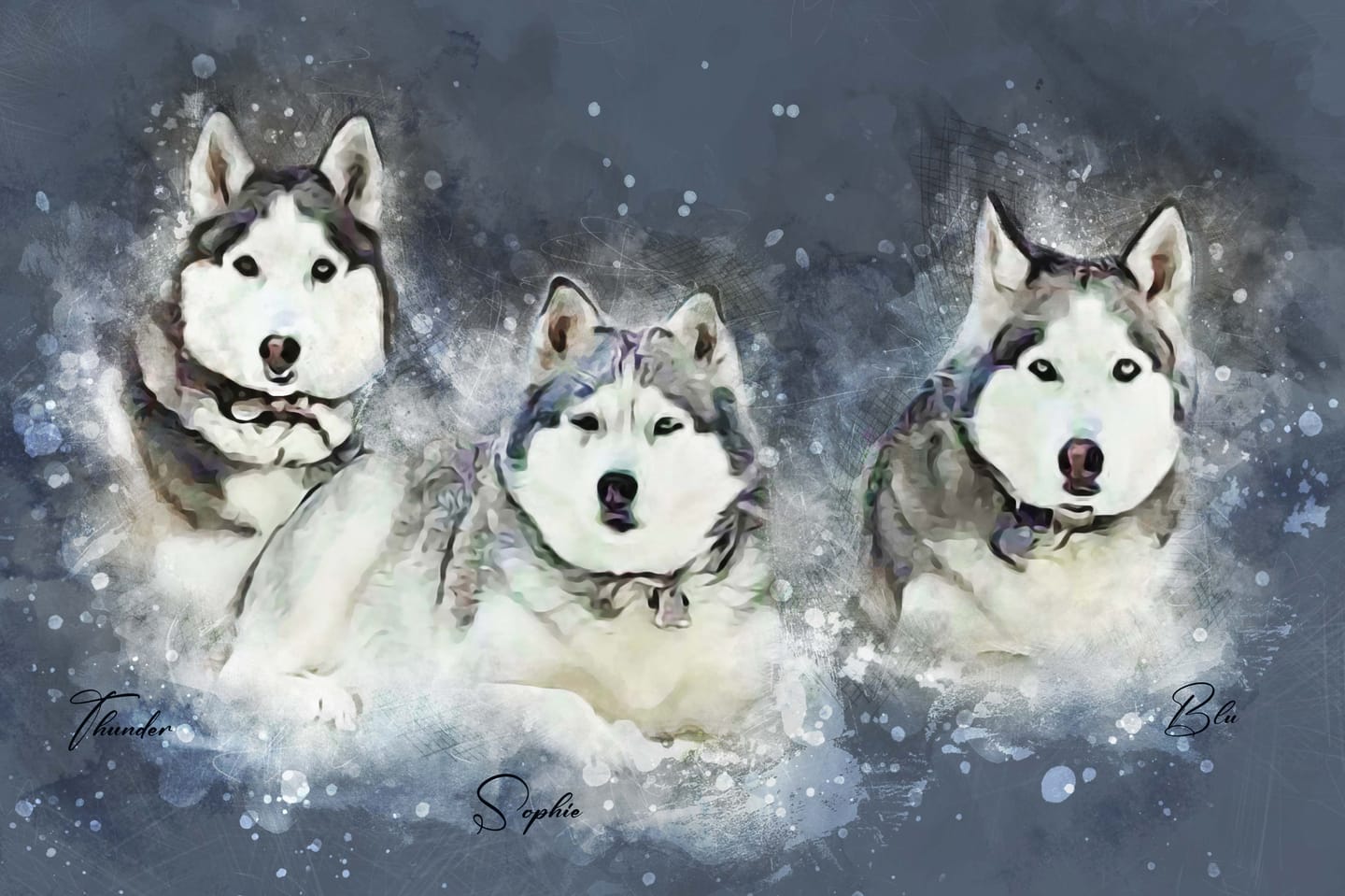 Customer photo review of Custom Watercolor Pet Portrait – Contemporary Neutral Style (CN)