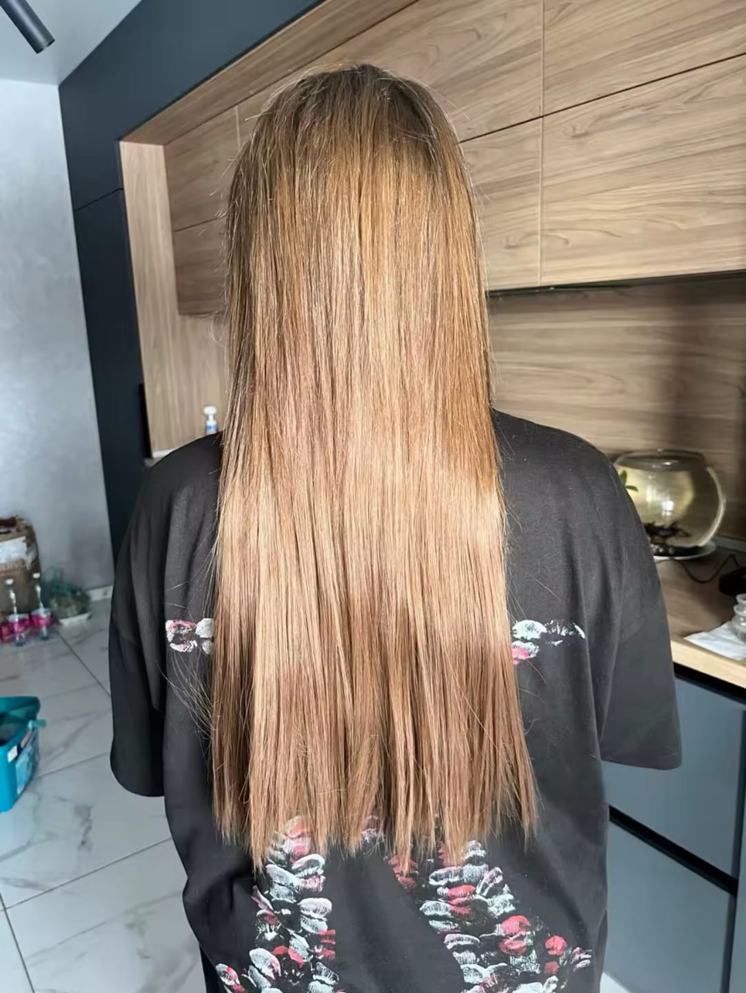 Customer photo review of 2X1 🛍️ EXTENSIONES CORTINA 5 Clip CABELLO NATURAL ORGANICO 🌿 55 cm Largo