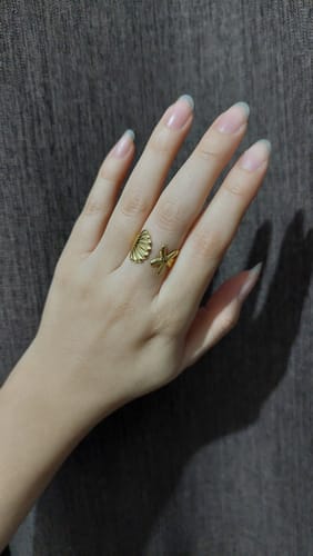 Customer photo review of Anillo Estrella de Mar y Concha