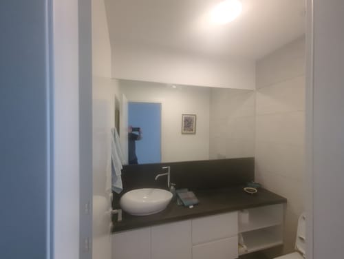 Customer photo review of מראה ללא מסגרת לפי מידה