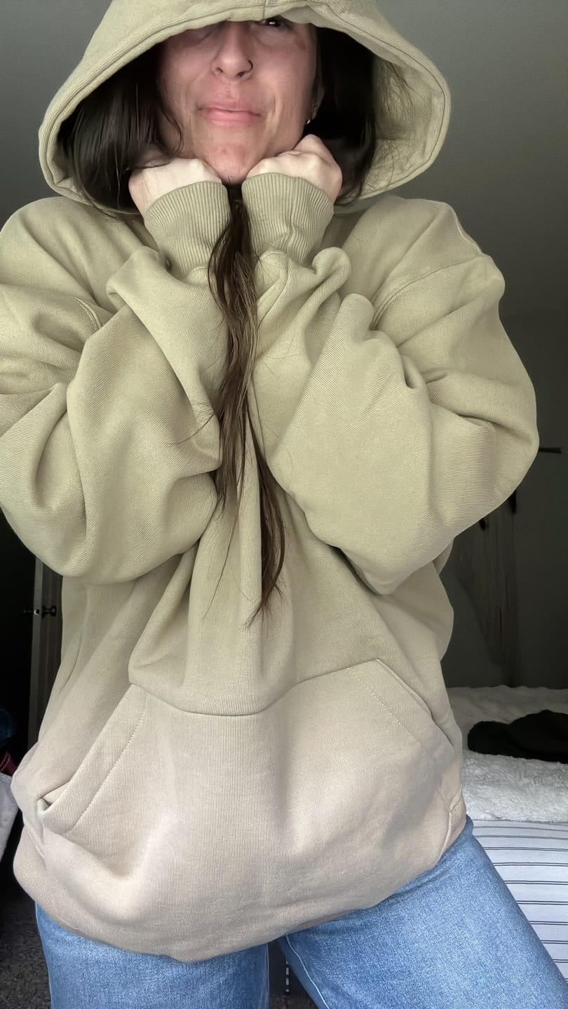 Customer photo review of 450 GSM Heavyweight Fleece Stoke Suite Top