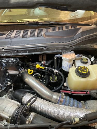 Customer photo review of 2011-2024 Powerstroke Gen2.1 CP4 Bypass Kit w/ Return Filter Assembly (CP4-6.7F-BP-G2.1)