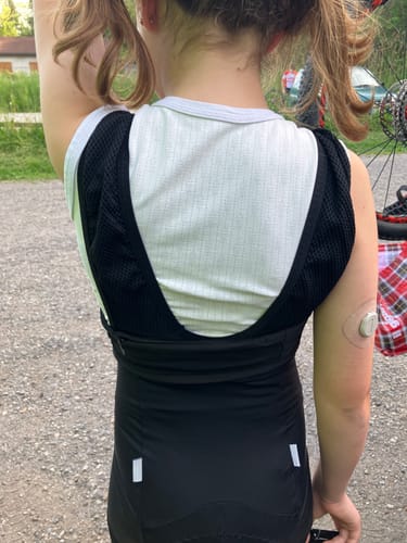 Customer photo review of Insulin Pump Waist Belt with Window - Dia-Bellyband Mesh Window