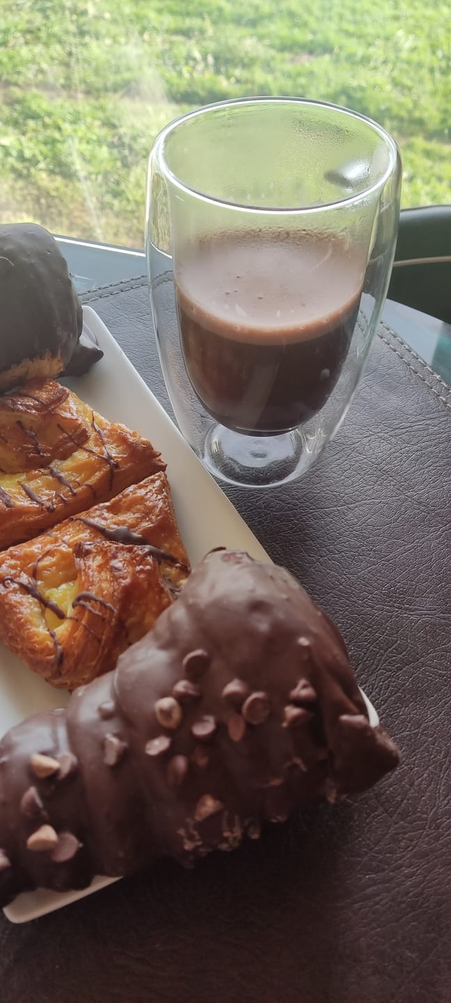 Customer photo review of Set de 4 Tazas de Café Mug Vidrio de Doble Pared de 16 Onzas con Asa Meway