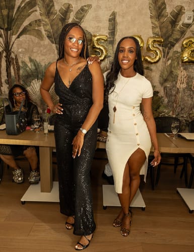 Customer photo review of Irenka Sequin Jumpsuit - Black