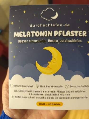 Customer photo review of Melatonin Pflaster
