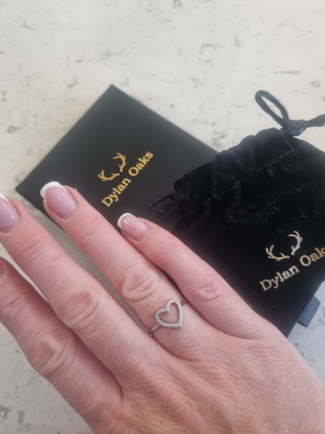 Customer photo review of Alma Ring in Silver