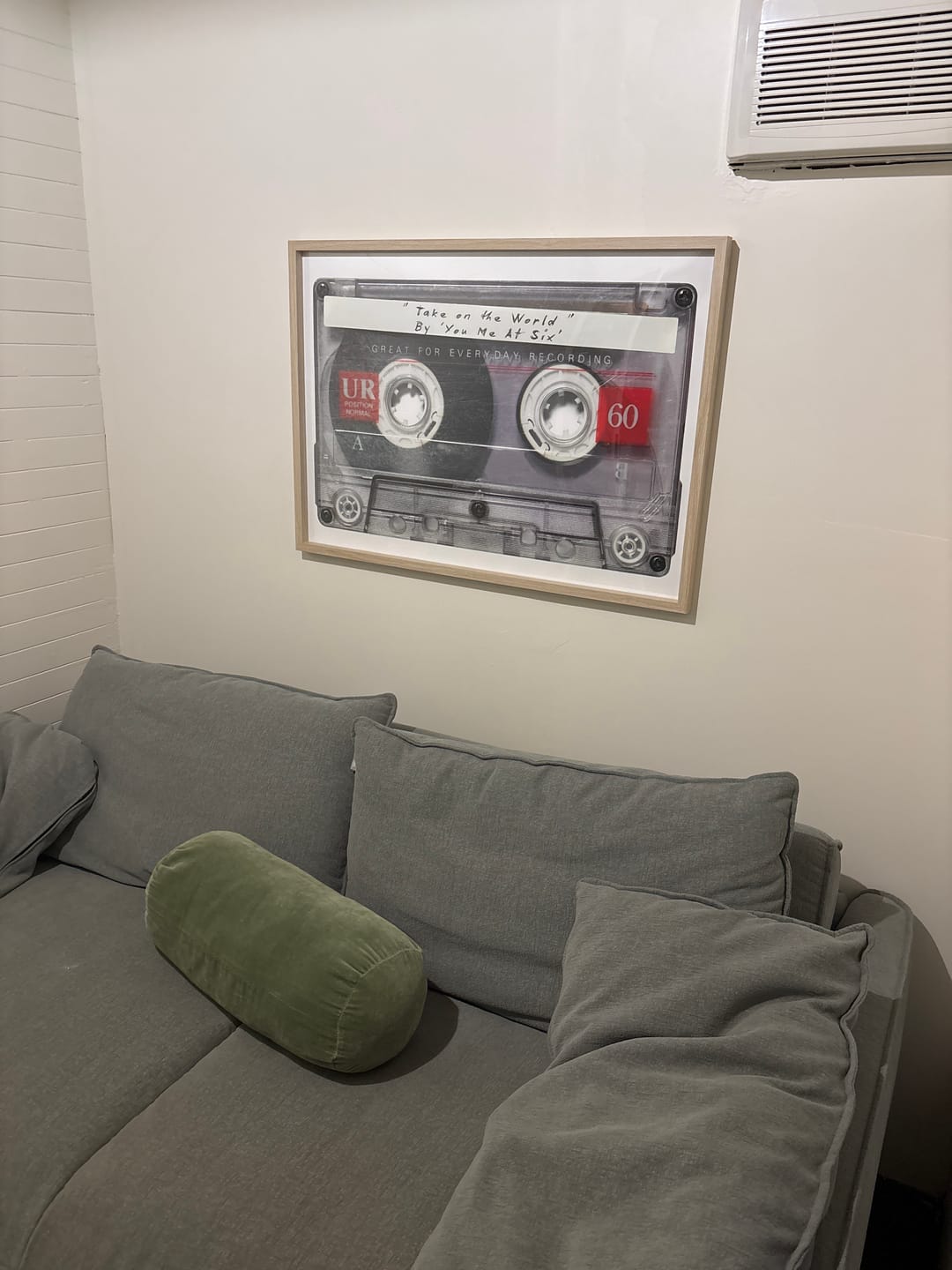 Customer photo review of Personalised Retro Mixtape Print