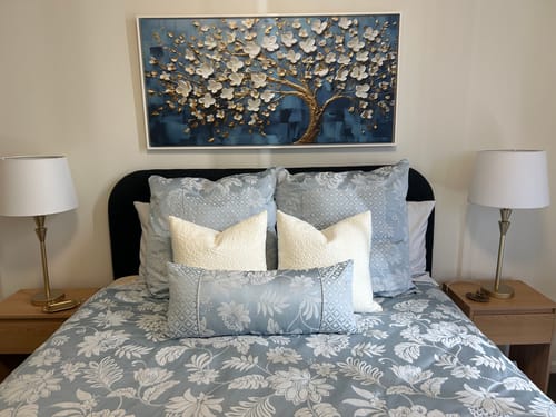 Customer photo review of BLOSSOM AZURE CANVAS