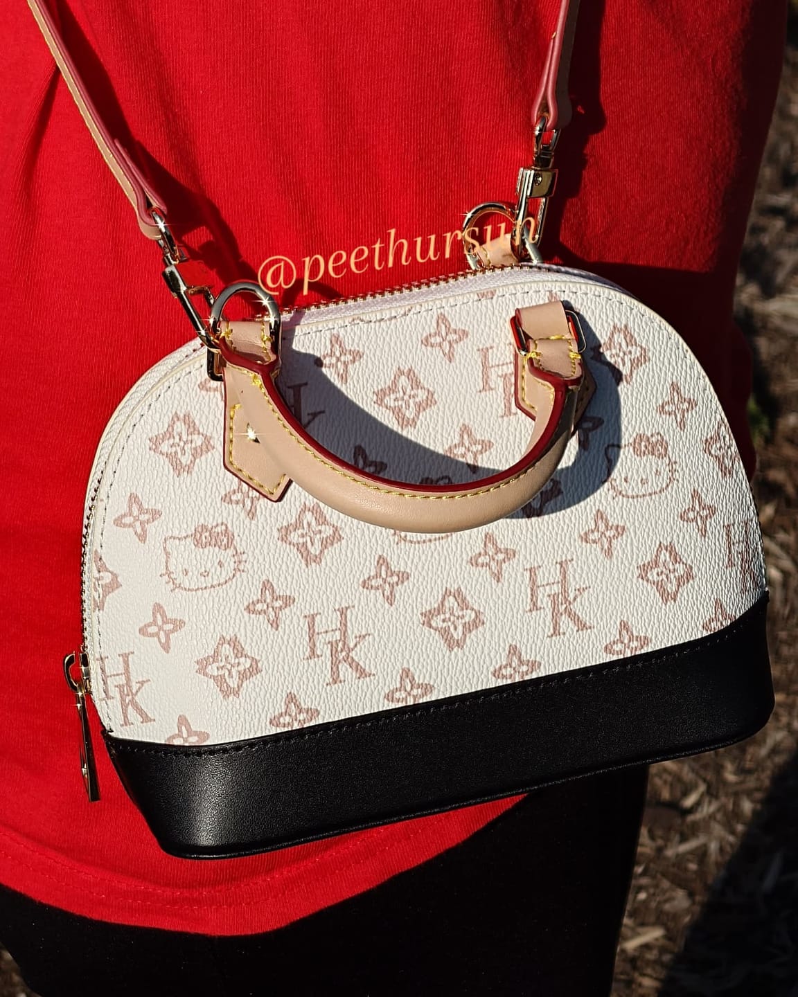 Customer photo review of Hello Kitty Mini Designer Crossbody Handbag
