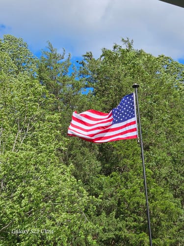 Customer photo review of Ultra Heavy Duty American Flag - 2-ply Polyester - Made In USA