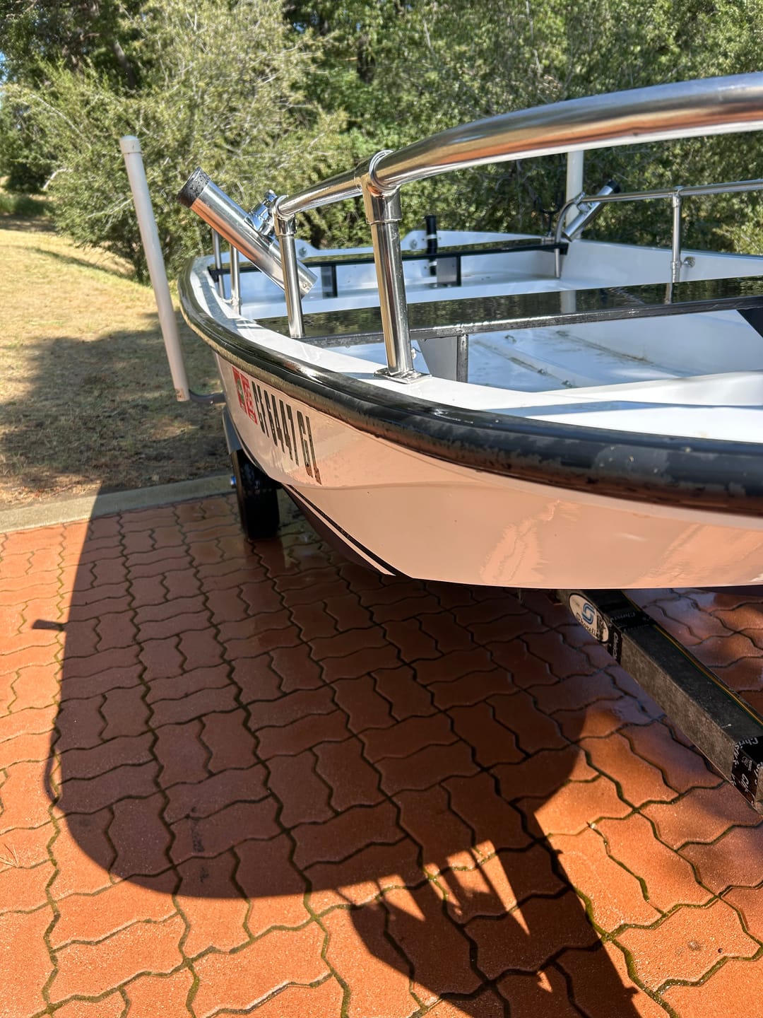 Customer photo review of Boston Whaler 3 Piece OEM Rub Rail **All Black** - Fits Classic 9' - 17'