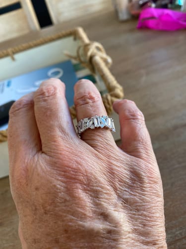 Customer photo review of Cubic Zirconia Ring in Sterling Silver
